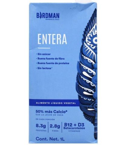 BEBIDA VEGETAL ENTERA 946 ML BIRDMAN