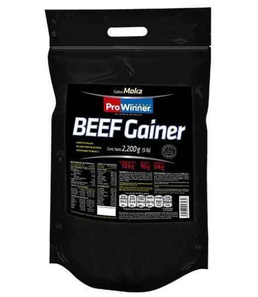 BEEF GAINER MOKA 2200GRS (5LBS) GANADOR DE PESO PRONAT