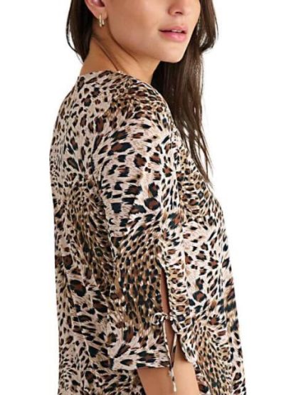 BLUSA ANIMAL PRINT CAFE PALOMA CARMIN - Image 5