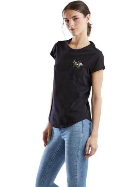BLUSA CUELLO REDONDO NEGRO HOLLY LAND