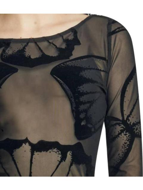 BLUSA MESH MANGA LARGA NEGRO HOLLY LAND - Image 5