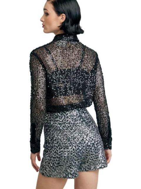 BLUSA DE LENTEJUELA NEGRO HOLLY LAND - Image 5