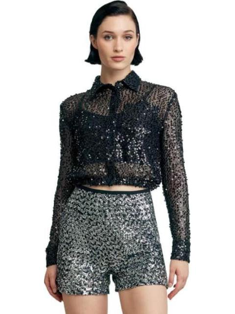 BLUSA DE LENTEJUELA NEGRO HOLLY LAND
