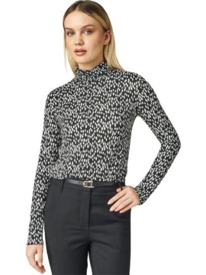 BLUSA MANGA LARGA BLANCO/NEGRO HOLLY LAND