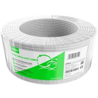 BOBINA DE 100 METROS DE CABLE UTP CAT 5E- CCA-COLOR BLANCO- USO INTERIOR- CUBIERTA DE FRPVC (ROHS COMPLIANT) NB