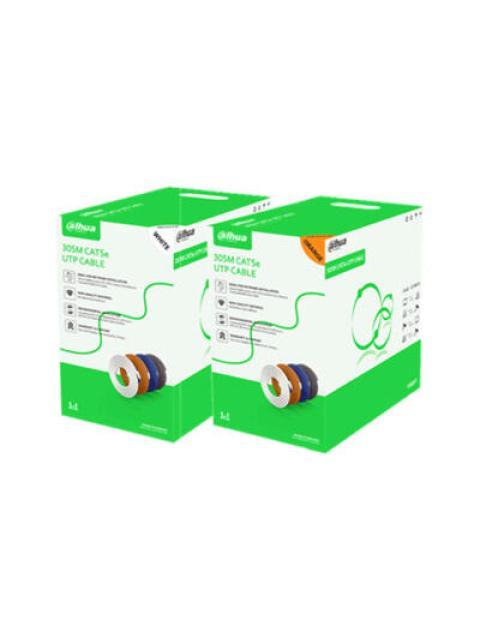 BOBINA DE CABLE UTP CAT5E- CCA- 305 METROS-COLOR BLANCO- USO INTERIOR- CUBIERTA DE FRPVC (ROHS COMPLIANT)