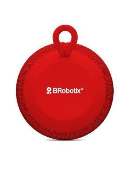 BOCINA BLUETOOTH BROBOTIX 263816 RADIO FM REDONDA ROJO - Image 3