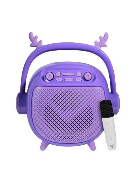 BOCINA VORAGO BSP205 BLUETOOTH - MSD - USB - 3.5MM MICROFONO CON MODOS DE VOZ COLOR PURPURA