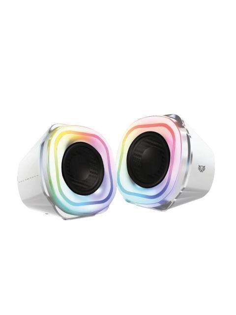 BOCINAS 2.0 GAMER GLIMM QUAD BG555 BALAM RUSH CONEXION BLUETOOTH-AUXILIAR CONTROLADOR TOUCH ILUMINACION LED 3 MODOS 10W RMS. SONIDO ESTEREO ALIMENTACIO - Image 3