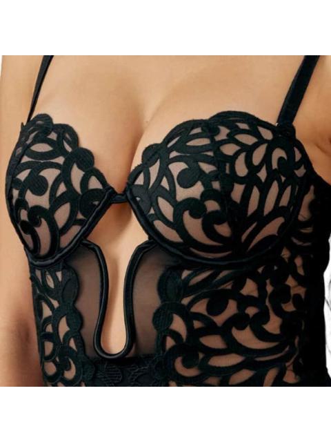 BODY BORDADO NEGRO LOVE TO LOUNGE - Image 5