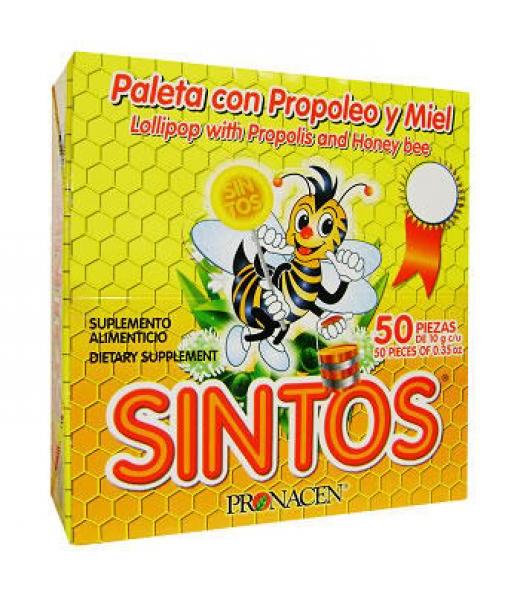 BOLSA PALETA SIN TOS C PROP.Y MIEL (EXHIBIDOR )10GR. 50 PZAS. PRONACEN