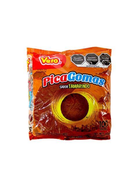 BOLSA PICA GOMA GOMA ENCHILADA CON 100 PIEZAS DE 6 GR