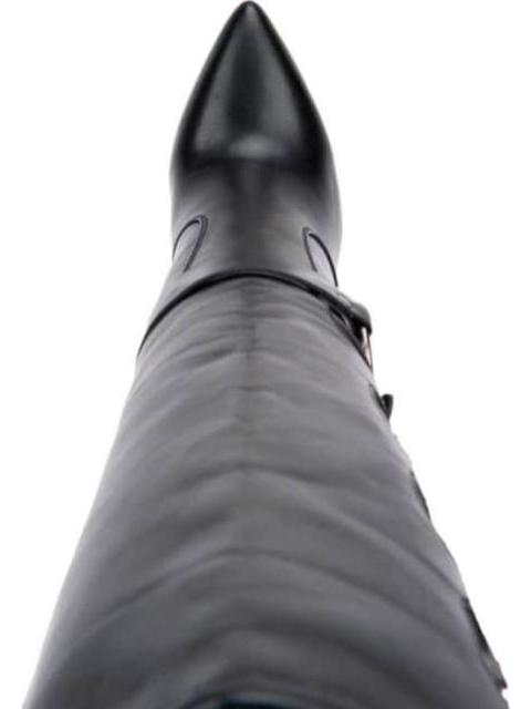 BOTA ALTA CON HEBILLAS NEGRO THALIA SODI - Image 4