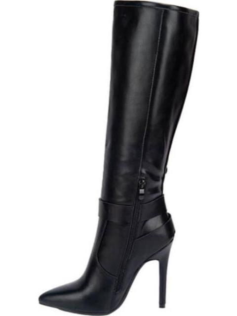 BOTA ALTA CON HEBILLAS NEGRO THALIA SODI - Image 6