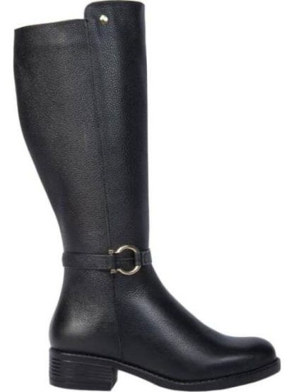 BOTA ALTA DE PIEL NEGRO VIVIS SHOES