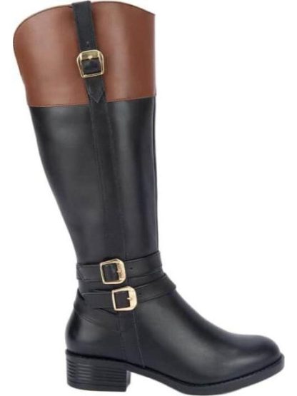 BOTA ALTA DE PIEL NEGRO VIVIS SHOES