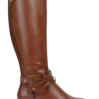 BOTA ALTA HEBILLA METALICA COGNAC GOODYEAR