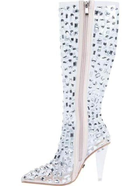 BOTA ALTA MICA CON PEDRERIA NEUTRAL THALIA SODI - Image 4