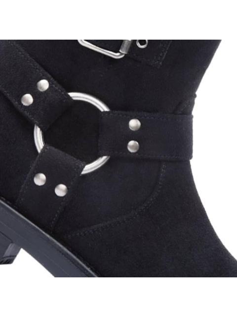 BOTA ANTE CON ESTRIBO TACON BAJO NEGRO TIERRA BENDITA - Image 6