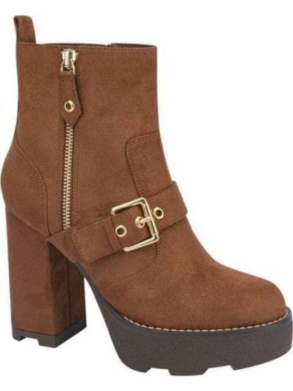 BOTA ANTE PLATAFORMA TRACK COGNAC BELINDA PEREGRIN - Image 3