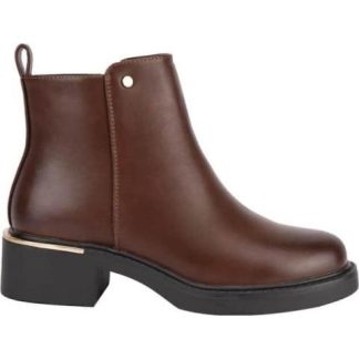 BOTA CASUAL PLACA EN TALON CAFE TIERRA BENDITA