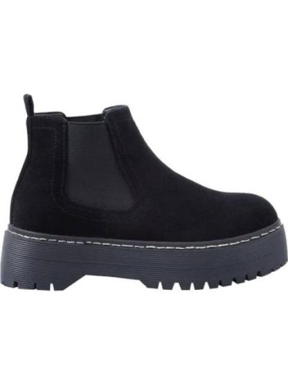 BOTA CHELSEA CON PLATAFORMA NEGRO GOODYEAR