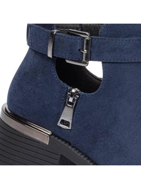 BOTA CON ABERTURA SUELA TRACK AZUL MARINO TIERRA BENDITA - Image 6