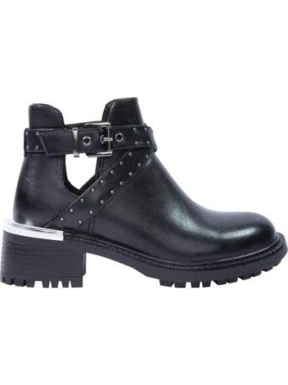 BOTA CON ABERTURA SUELA TRACK NEGRO TIERRA BENDITA