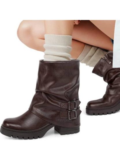 BOTA CON HEBILLAS CAFE GOODYEAR