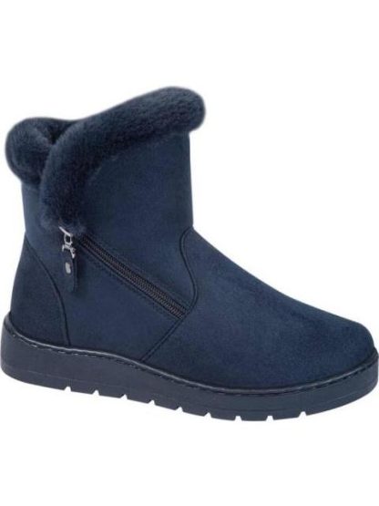 BOTA CONFORT FORRO PELUCHE AZUL MARINO SHOSH - Image 2