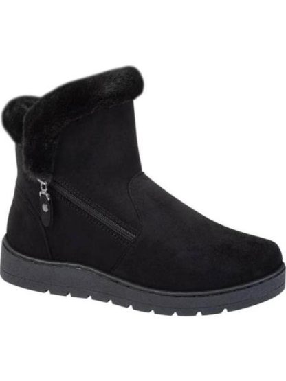 BOTA CONFORT FORRO PELUCHE NEGRO SHOSH - Image 2