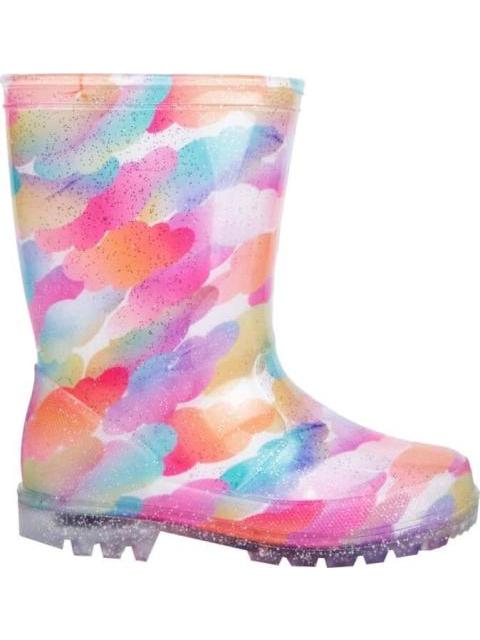 BOTA DE LLUVIA MULTICOLOR ROSA VIVIS SHOES KIDS