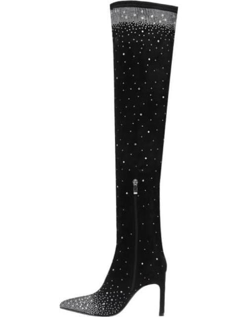 BOTA EXTRALARGA STRETCH CON PEDRERIA NEGRO BELINDA PEREGRIN - Image 5