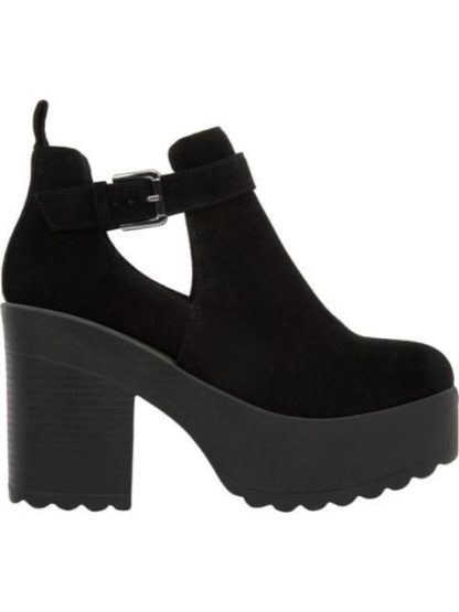 BOTA GAMUZA CON PLATAFORMA NEGRO TIERRA BENDITA