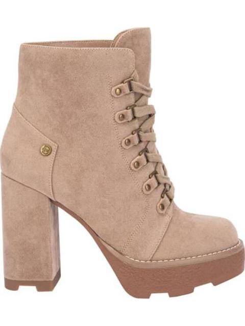 BOTA GAMUZA PLATAFORMA TRACK TAUPE BELINDA PEREGRIN