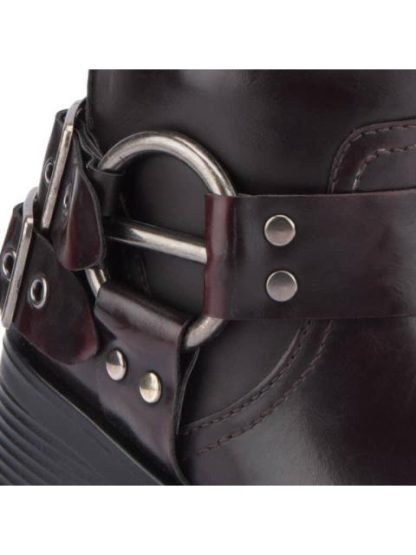 BOTA HEBILLAS TACON BAJO VINO GOODYEAR - Image 5