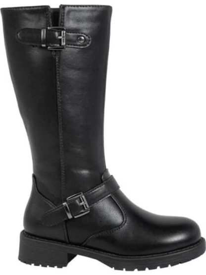 BOTA LARGA HEBILLAS NEGRO VIVIS SHOES KIDS
