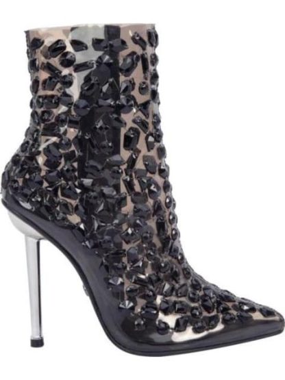 BOTA MICA CON PEDRERIA VERDE CAMUFLAJE THALIA SODI