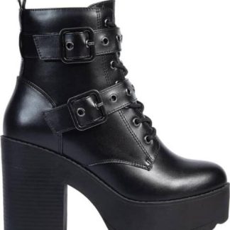 BOTA MILITAR CON PLATAFORMA TRACK NEGRO GOODYEAR