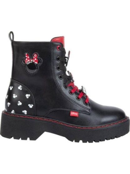 BOTA MILITAR MINNIE MOUSE NEGRO MINNIE