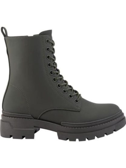 BOTA MILITAR NOBUCK SUELA TRACK VERDE OLIVO GOODYEAR