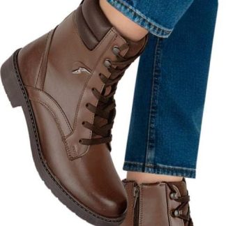 BOTA MILITAR PIEL VACUNO COGNAC GOODYEAR