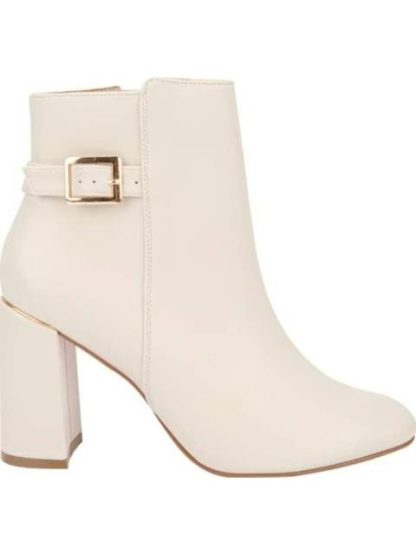 BOTA TACON ANCHO BEIGE/HUESO YAELI FASHION - Image 2