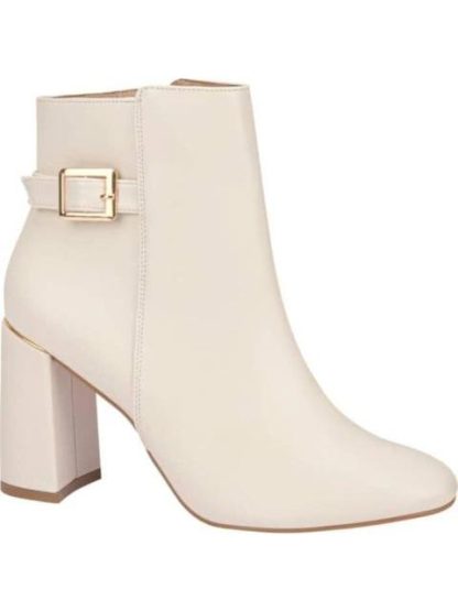 BOTA TACON ANCHO BEIGE/HUESO YAELI FASHION - Image 3