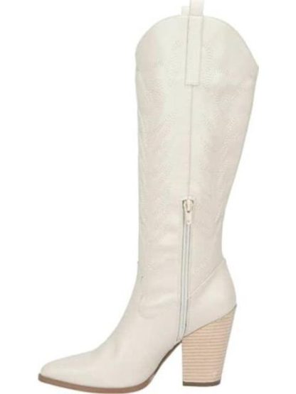BOTA TEXANA BORDADA BEIGE TIERRA BENDITA DELUXE - Image 6