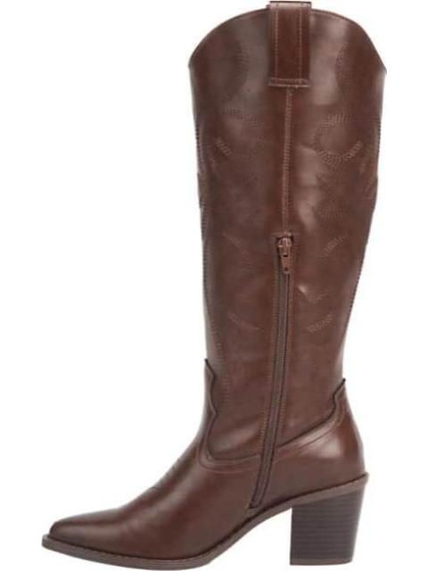 BOTA TEXANA BORDADA CAFE TIERRA BENDITA - Image 5