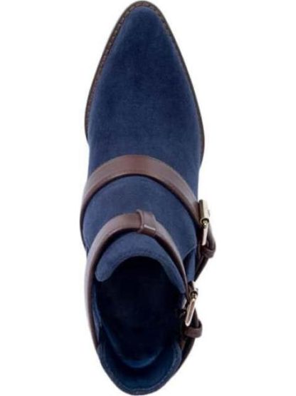 BOTA TEXANA CON ABERTURA AZUL MARINO TIERRA BENDITA - Image 3