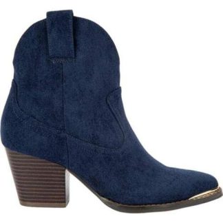 BOTA TEXANA GAMUZA AZUL MARINO TIERRA BENDITA DELUXE