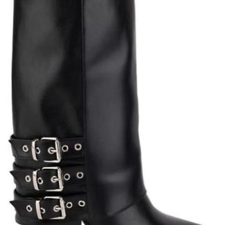 BOTA TEXANA HEBILLAS NEGRO BELINDA PEREGRIN
