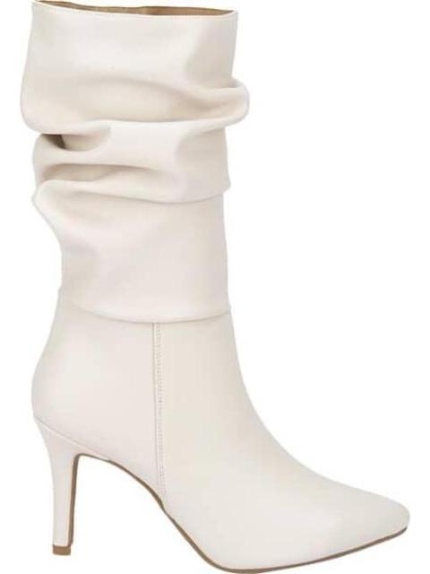 BOTA TUBO CON ARRUGA BEIGE/HUESO YAELI